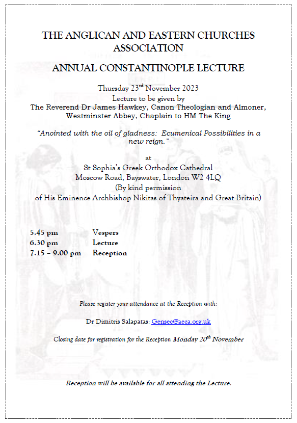 Constantinople Lecture 2023